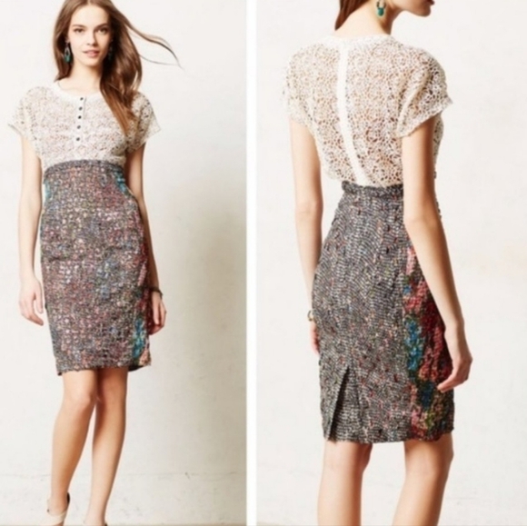 Anthropologie Byron Lars Beguile Lace Study Dress 4 - Picture 7 of 7